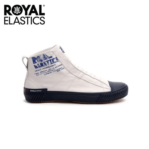 Royal Elastics 女-Harajuku 高筒帆布休閒鞋-白藍(94784-005)