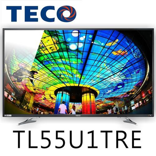 東元TECO 55吋真4K Smart連網液晶顯示器+視訊盒(TL55U1TRE) 