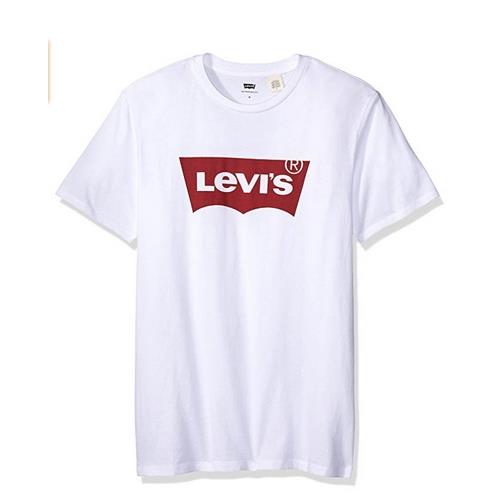 LEVIS 白色LOGO標誌短袖 T 恤-成人版