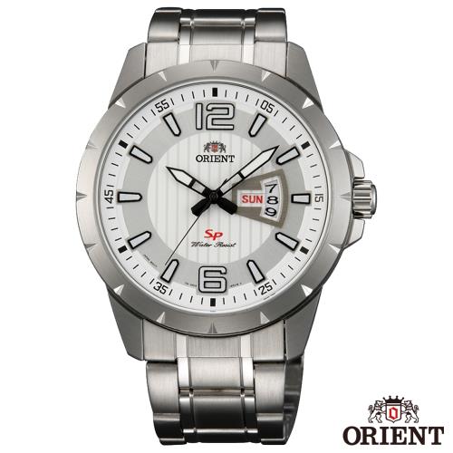 ORIENT東方錶 紳士魅力石英腕錶-白面x40mm  FUG1X005W9