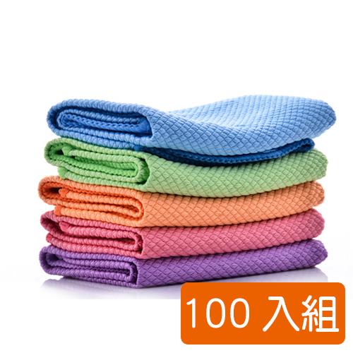 韓國熱銷超吸水魚鱗抹布-100入組 *顏色隨機出貨*