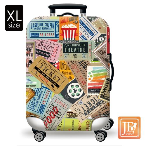 繽紛行李箱套-美式搖滾XL