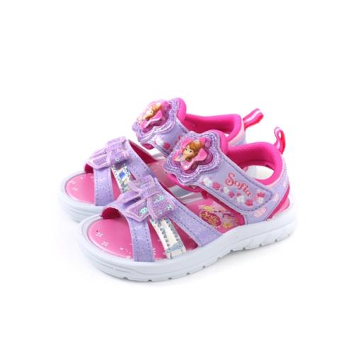 Disney 迪士尼 蘇菲亞小公主 涼鞋 電燈鞋 粉紫色 中童 童鞋 SOKT97577 no663