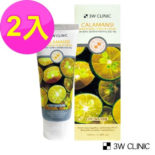 (即期2021/09) 韓國 3W Clinic 檸檬C嫩白素顏霜100mlx2入組