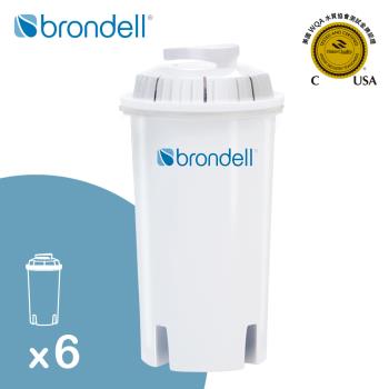 【美國邦特爾Brondell】Brondell H2O+ 八周長效濾芯（6入）