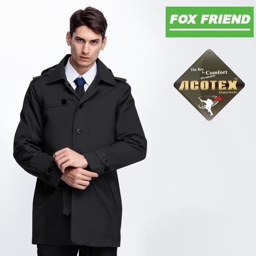 【FOXFRIEND】長版防水防風透氣二合一風衣外套(369)