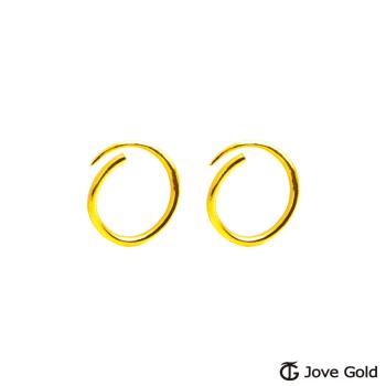 Jove gold 女神黃金耳環-小