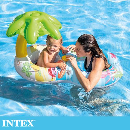 INTEX 8字型親子游泳圈 適用1-2歲(56590)