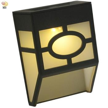 月陽歐式太陽能自動光控2LED璧燈臺階燈庭園燈(EU118)