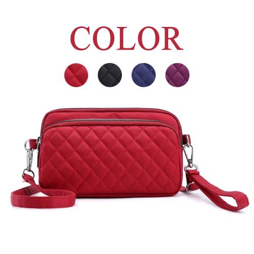 lapagayo 經典菱格輕量尼龍斜背包-預購