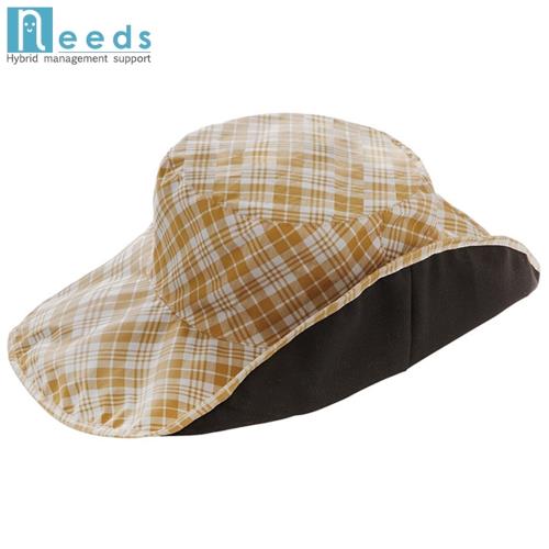日本NEEDS寬帽簷11cm折疊正反兩面帽抗UV帽防水帽折りたためるUVレイン帽子673037防雨帽 亦可作防曬帽遮陽帽