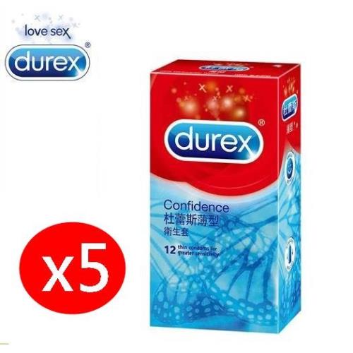 Durex杜雷斯 薄型保險套 (12入X5盒)