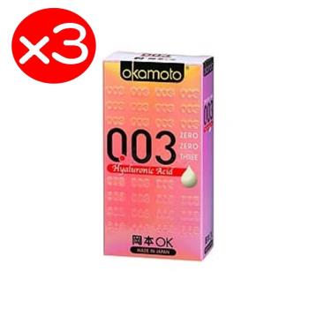 岡本003-HA 玻尿酸極薄保險套（6入X3盒）