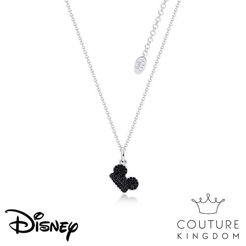 Disney Jewellery - Couture Kingdom 迪士尼米奇耳帽施華洛世奇鍍14K白金項鍊-黑