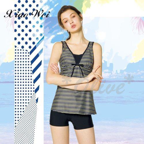 梅林品牌 時尚大女二件式泳裝 NO.M8466