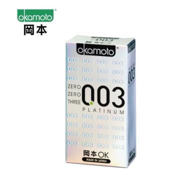 岡本003-PLATINUM 極薄保險套(6入裝)白金x8盒