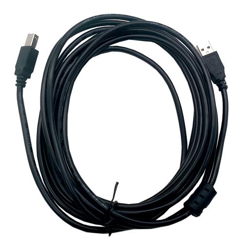 USB2.0 黑色印表機傳輸線 5米公對公