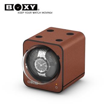 BOXY 自動錶上鍊盒 FANCY BRICK系列-不含變壓器 皮革款 動力儲存盒 機械錶專用 WATCH WINDER 搖錶器