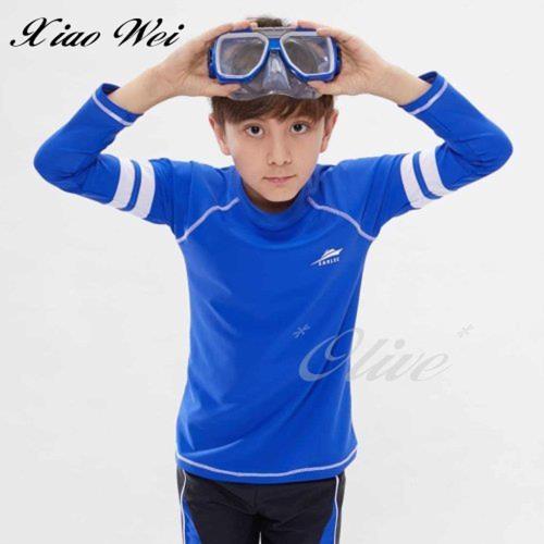 沙麗品牌 時尚男童單件長袖游泳上衣 NO.H19602