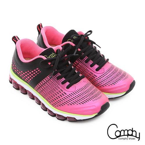 Comphy3D霸氣囊 透氣網布奈米健走運動鞋- 粉紅