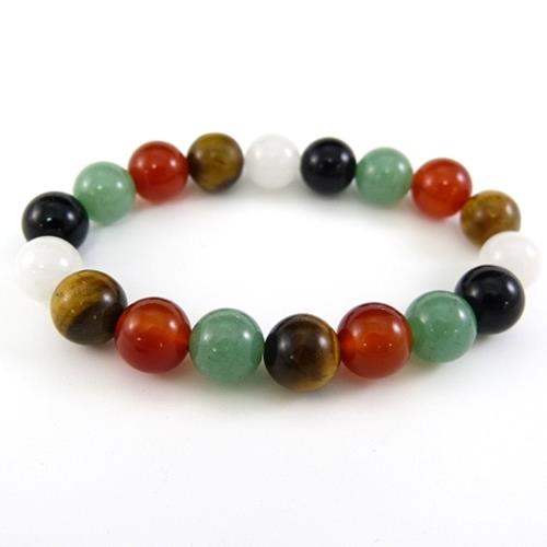 【寶峻晶石館】開運晶石 五行手珠 10mm 