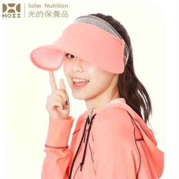 【HOII后益】亮面伸縮豔陽帽★紅光(UPF50+抗UV防曬涼感先進光學機能布)