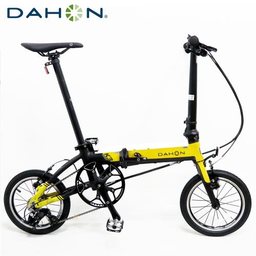DAHON大行 K3 14吋3速 鋁合金輕量僅8.1公斤折疊單車/自行車-檸檬黃