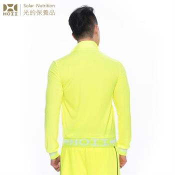 【HOII后益】復刻拉鏈外套-男款★黃光(UPF50+抗UV防曬涼感先進光學機能布)