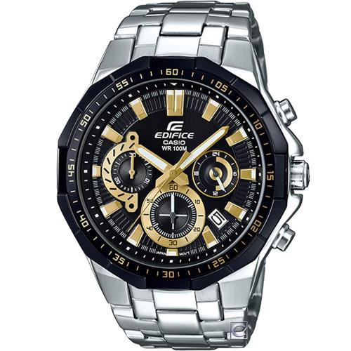 CASIO EDIFICE 黑金計時時尚腕錶(EFR-554D-1A9)44mm