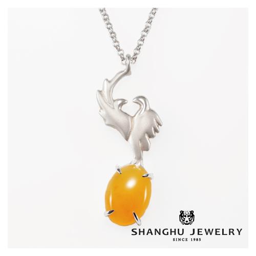 【尚虎珠寶】925銀/金絲玉/山海經系列項鍊-沾惹愛情/蠻蠻)