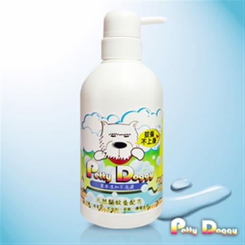 即期良品PettyDoggy 茶樹天然驅蚊蚤寵物洗毛精-蚊蚤不上身 (1瓶)