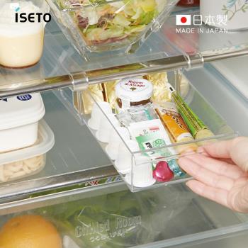 日本ISETO 日製懸掛式冰箱抽屜儲物盒-寬版