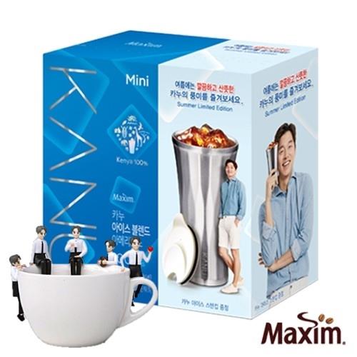 MAXIM麥心 韓國KANU孔劉咖啡美式中焙咖啡100入 附保冷杯(夏季限定版)