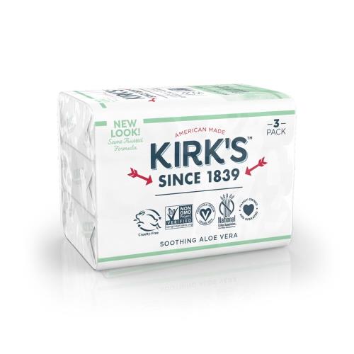 Kirks Natural 柯氏經典皂 舒緩蘆薈精華 3入組 113g x3