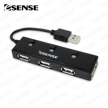 Esense U4 迷你4-PORT USB2.0 HUB集線器(01-GPH366)