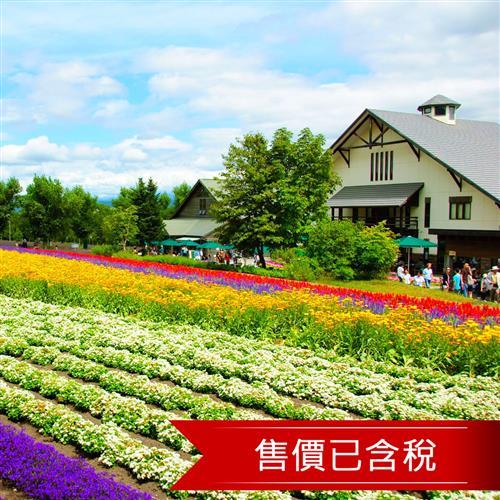 暑假-北海道薰衣草花畑車留壽都雲海纜車三溫泉5日(含稅)旅遊