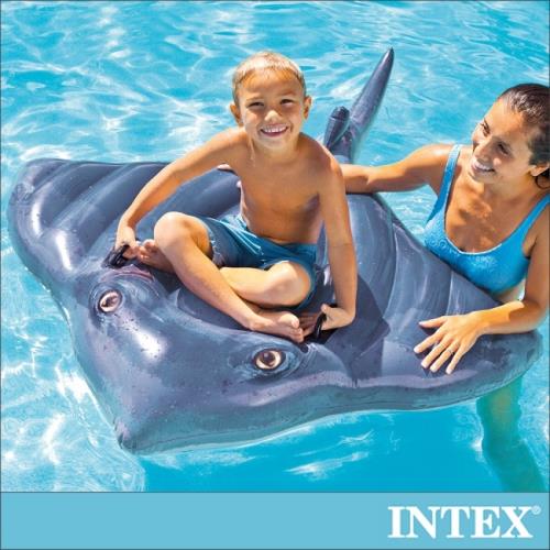 INTEX 魟魚戲水浮排/水上坐騎 適用3歲以上(57550)