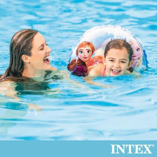 INTEX冰雪奇緣ELSA-游泳圈51cm適用3-6歲(56201)