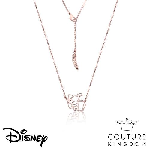 Disney Jewellery - Couture Kingdom 小飛象鏤空鍍14K玫瑰金項鍊 Dumbo Necklace