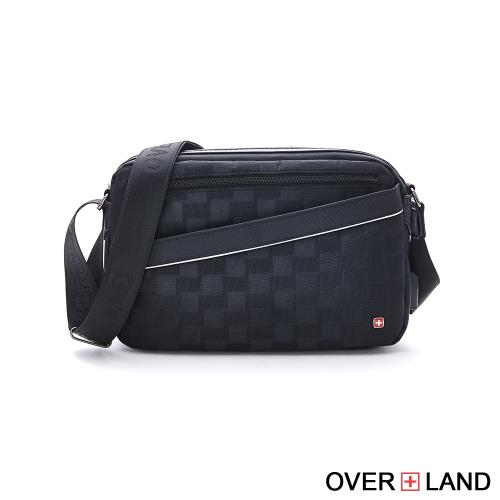 OVERLAND - 美式十字軍 - 格紋造型百搭率性側背包 - 5385