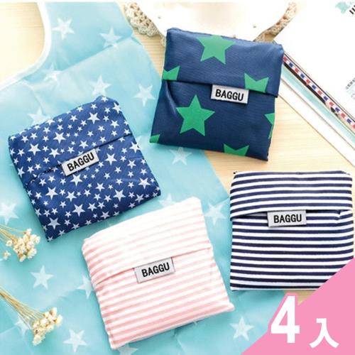 E-life-加大版摺疊環保袋-4入組(隨機)