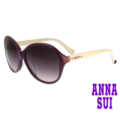 【ANNA SUI 安娜蘇】安娜淑女低調系列太陽眼鏡(AS859-762-紫)