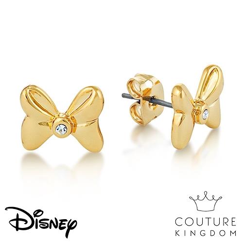 Disney Jewellery - Couture Kingdom 迪士尼米妮蝴蝶結水晶鍍14K金耳釘 