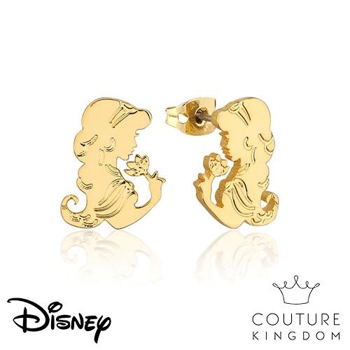 Disney Jewellery - Couture Kingdom 迪士尼阿拉丁茉莉公主鍍14K金耳釘