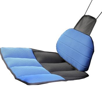 DFhouse 柯爾曼-氣墊汽車坐墊+腰枕-藍色