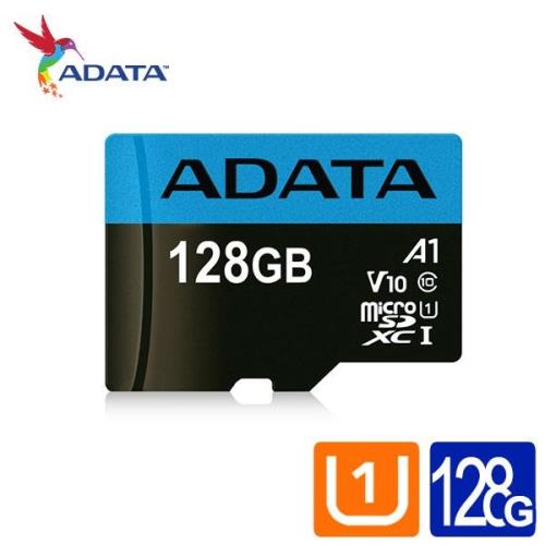 ADATA威剛 Premier microSDXC UHS-I (A1) 128GB 記憶卡(附轉卡)