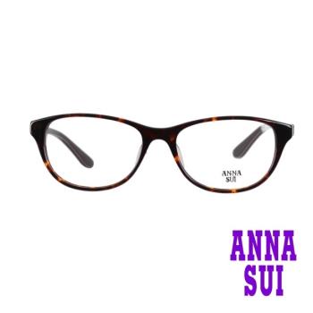 【ANNA SUI 安娜蘇】狂野豹紋魅力造型光學眼鏡-琥珀(AS608-101)