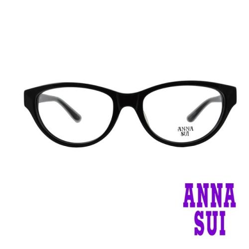 【ANNA SUI 安娜蘇】日系高雅經典玫瑰造型光學眼鏡-黑(AS588-001)