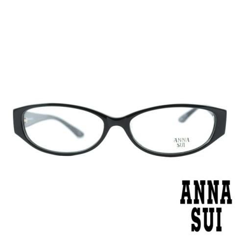 【ANNA SUI 安娜蘇】日系個性鑽花造型光學眼鏡-黑(AS539-001)
