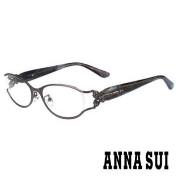 【ANNA SUI 安娜蘇】氣質蝴蝶邊框設計光學眼鏡-星空灰(AS183-900)